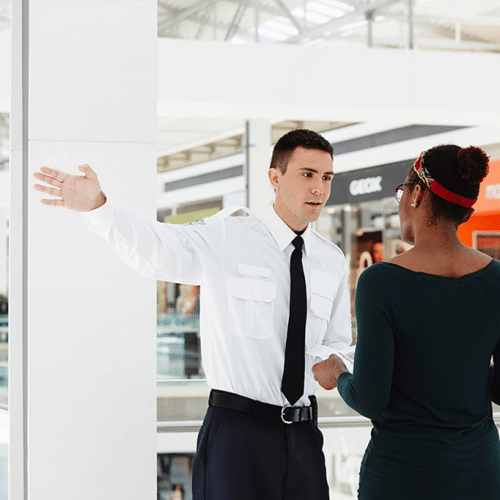 Security officers in Mall